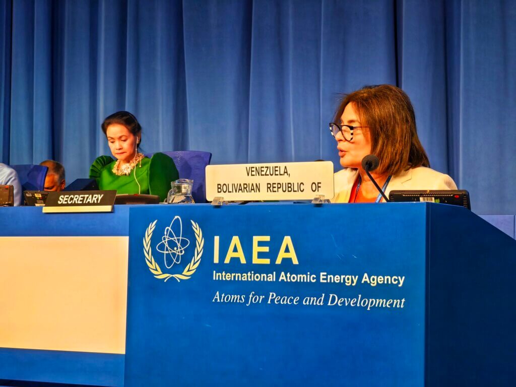 Venezuela ratifica compromiso con uso pacífico de la energía nuclear en conferencia internacional de la OIEA