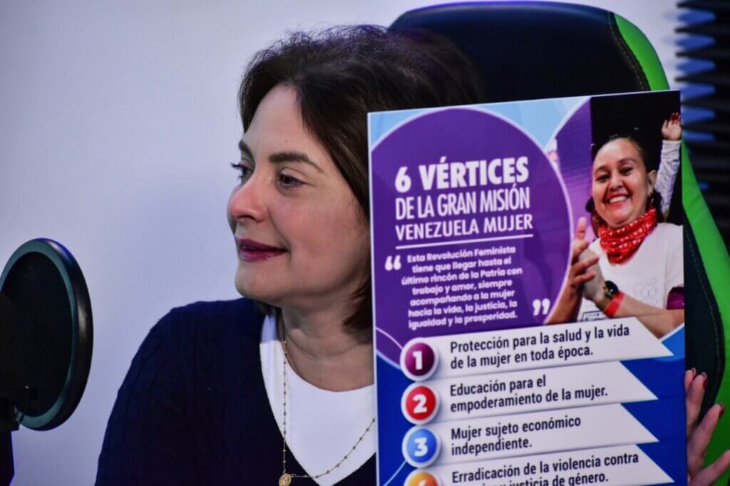 Vicepresidenta sectorial Gabriela Jiménez Ramírez destaca trabajo del gobierno nacional para garantizar bienestar de las mujeres venezolanas