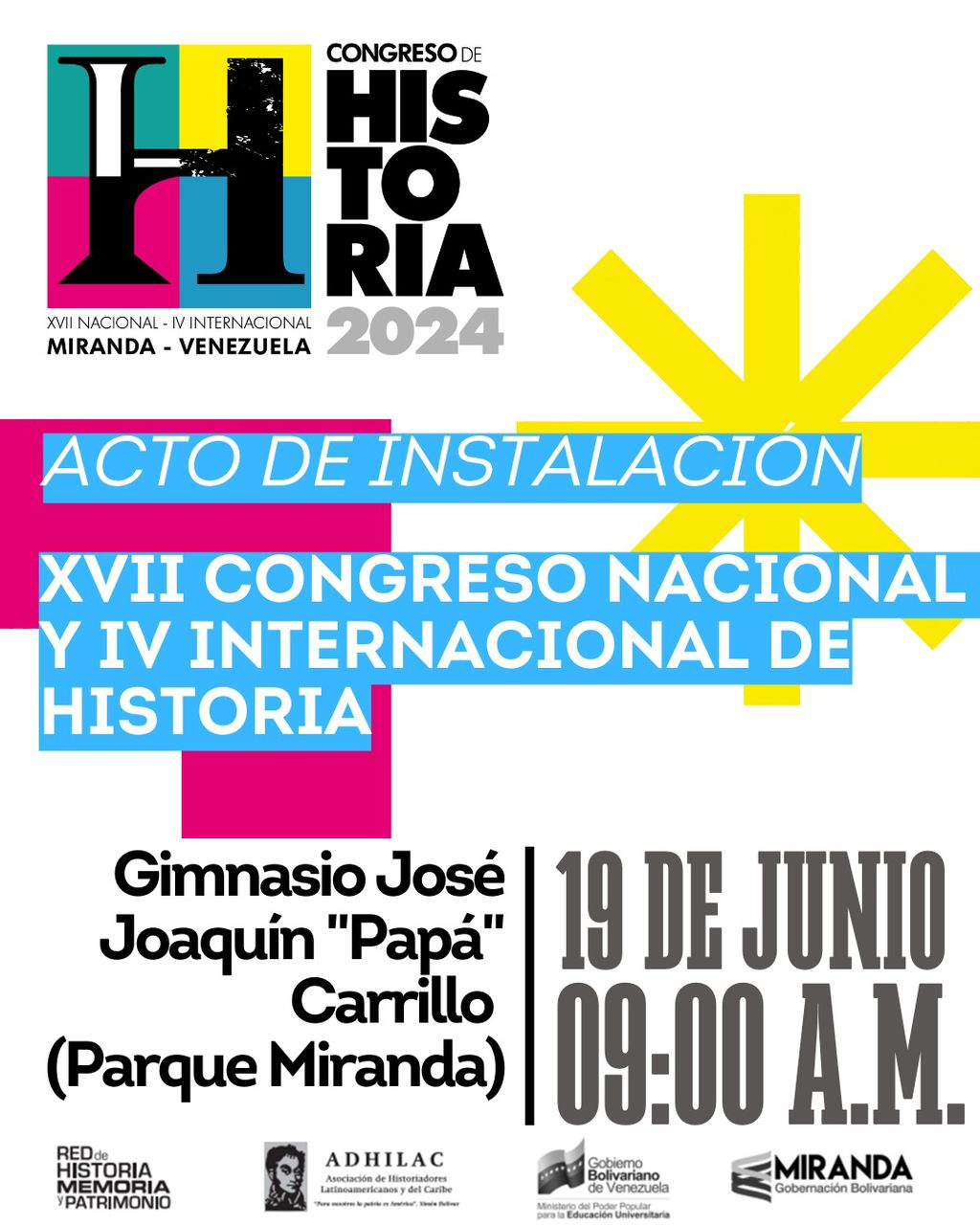 Lee más sobre el artículo Congreso de Historia 2024 iniciará el próximo miércoles