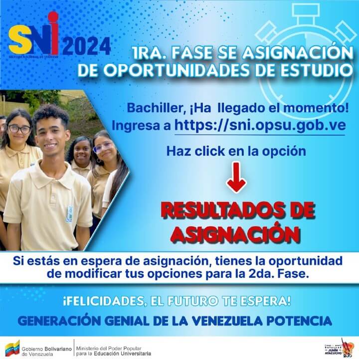 Lee más sobre el artículo Sistema Nacional de Ingreso publica primeros resultados de aspirantes a carreras universitarias