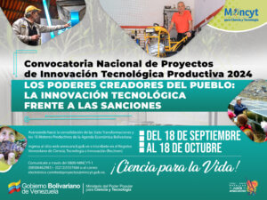 Lee más sobre el artículo Inicia proceso de postulaciones para Convocatoria Nacional de Proyectos de Innovación Tecnológica Productiva 2024