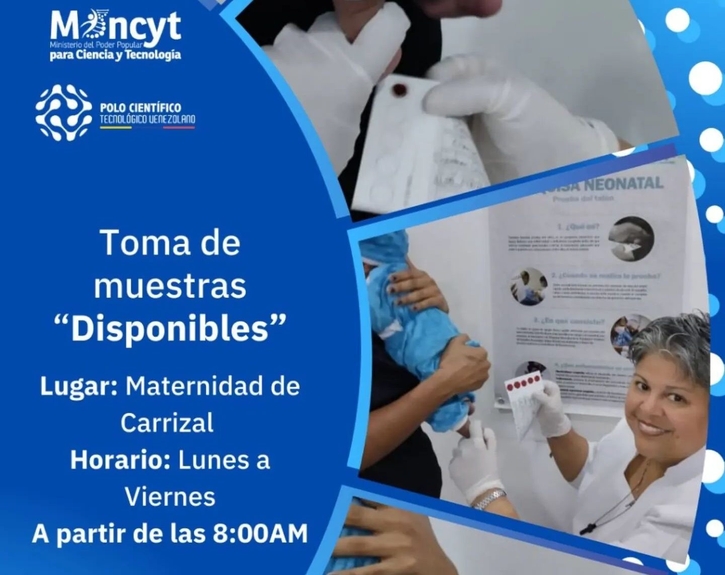Lee más sobre el artículo Miranda | Maternidad de Carrizal pone a disposición servicio de pesquisa neonatal