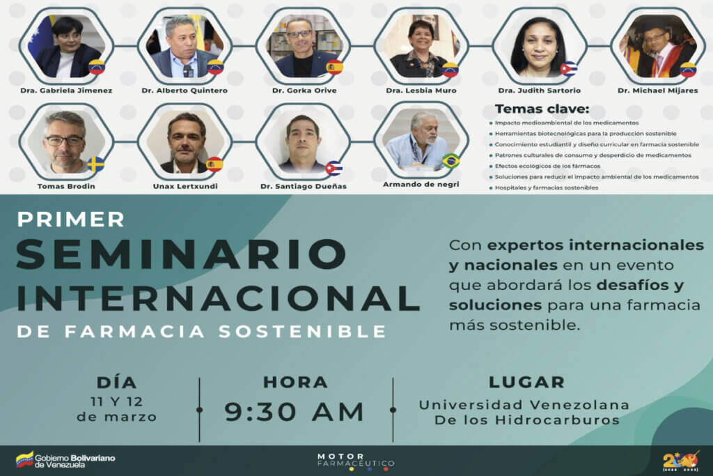 Venezuela será sede del I Seminario Internacional de Farmacia Sostenible