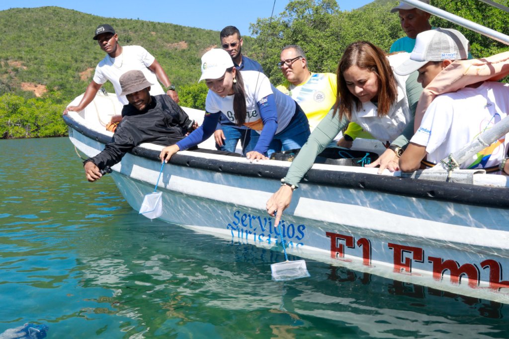 Gobierno Nacional libera 470 caballitos de mar en el Parque Nacional Mochima en Sucre