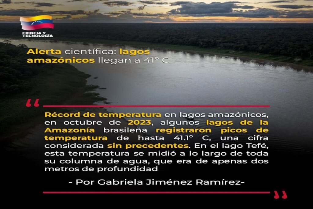 Alerta científica: lagos amazónicos llegan a 41 °C
